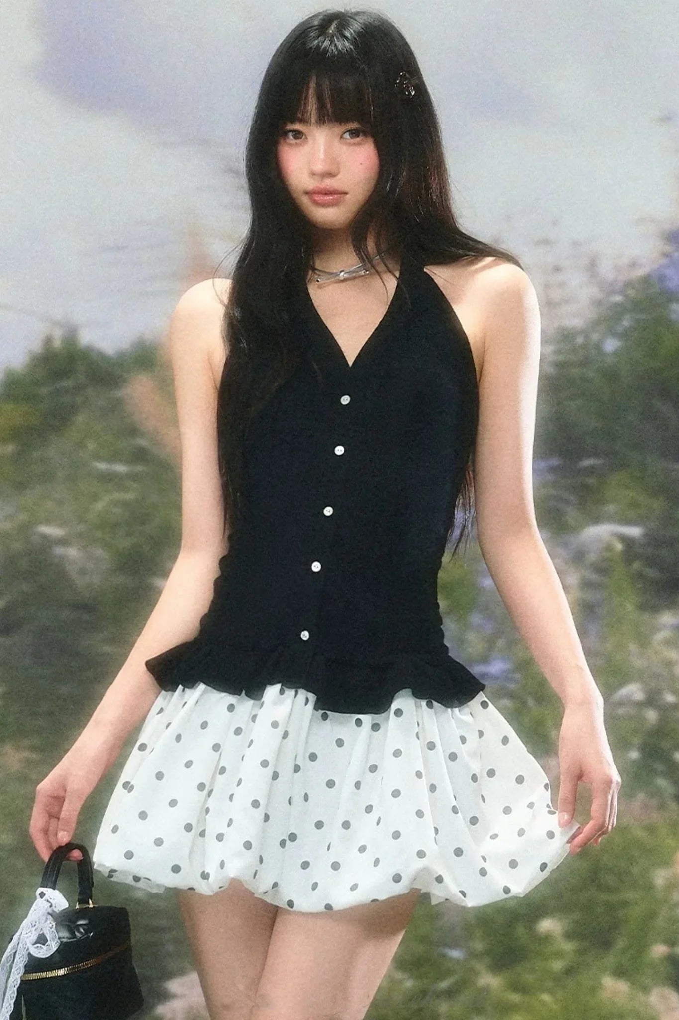 Retro Patchwork Floral Dress