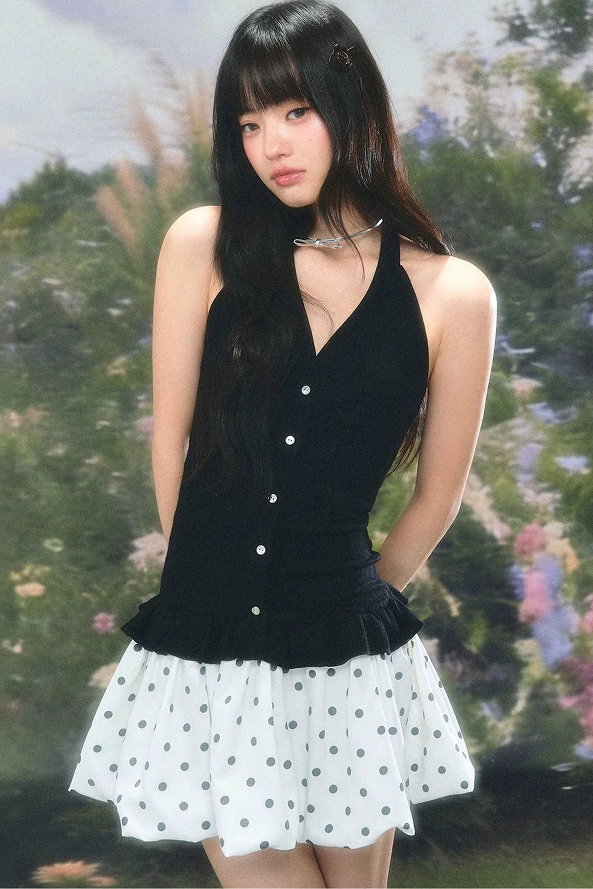 Retro Patchwork Floral Dress