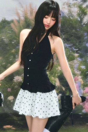 Retro Patchwork Floral Dress