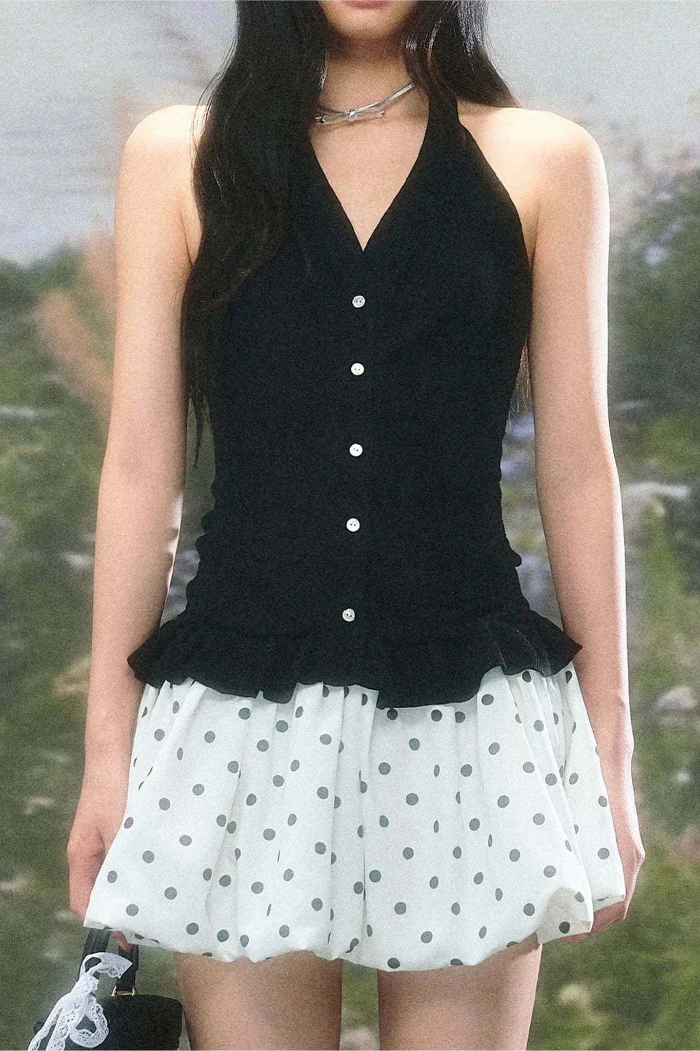 Retro Patchwork Floral Dress