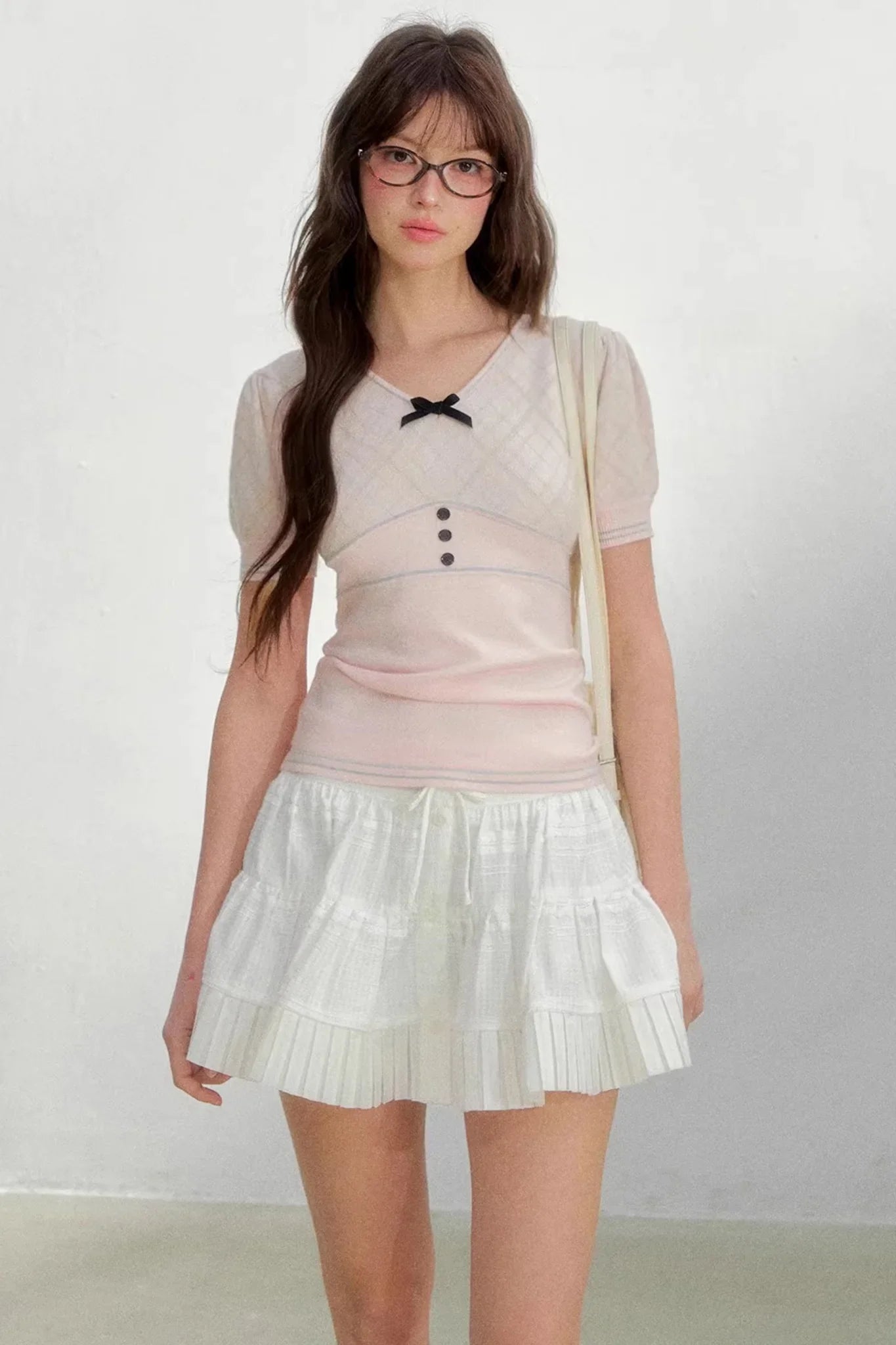 Retro Patterned Knitted Top