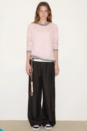 Retro Pink Wool Top