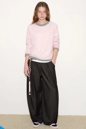 Retro Pink Wool Top