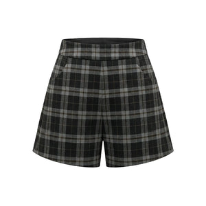 Retro Plaid Polo Skirt Set-Up