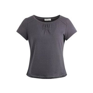 Retro Pleated Neck T-Shirt