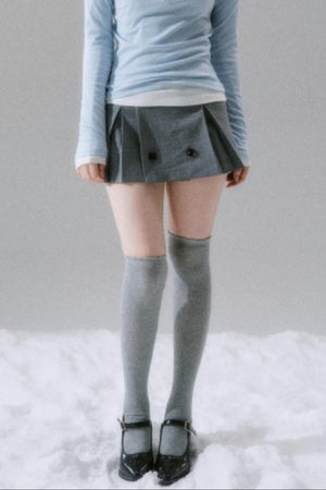 Retro Pleated Skirt