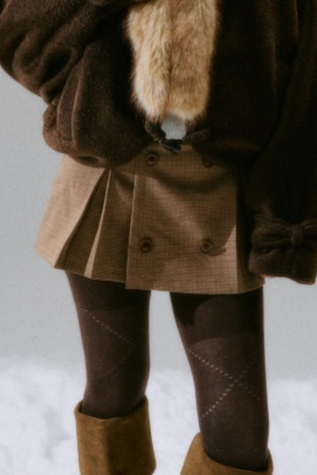 Retro Pleated Skirt