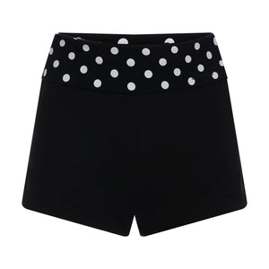 Retro Polka Dot Pleated Shorts