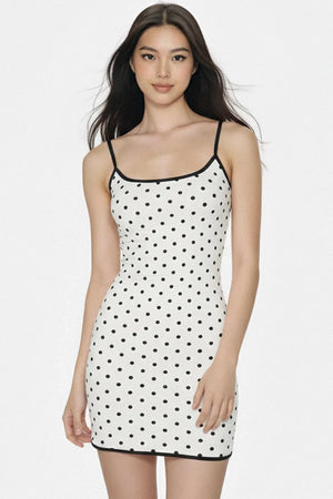 Retro Polka Dot Slip Dress