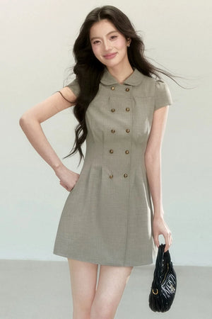 Retro Preppy Doll Collar Dress