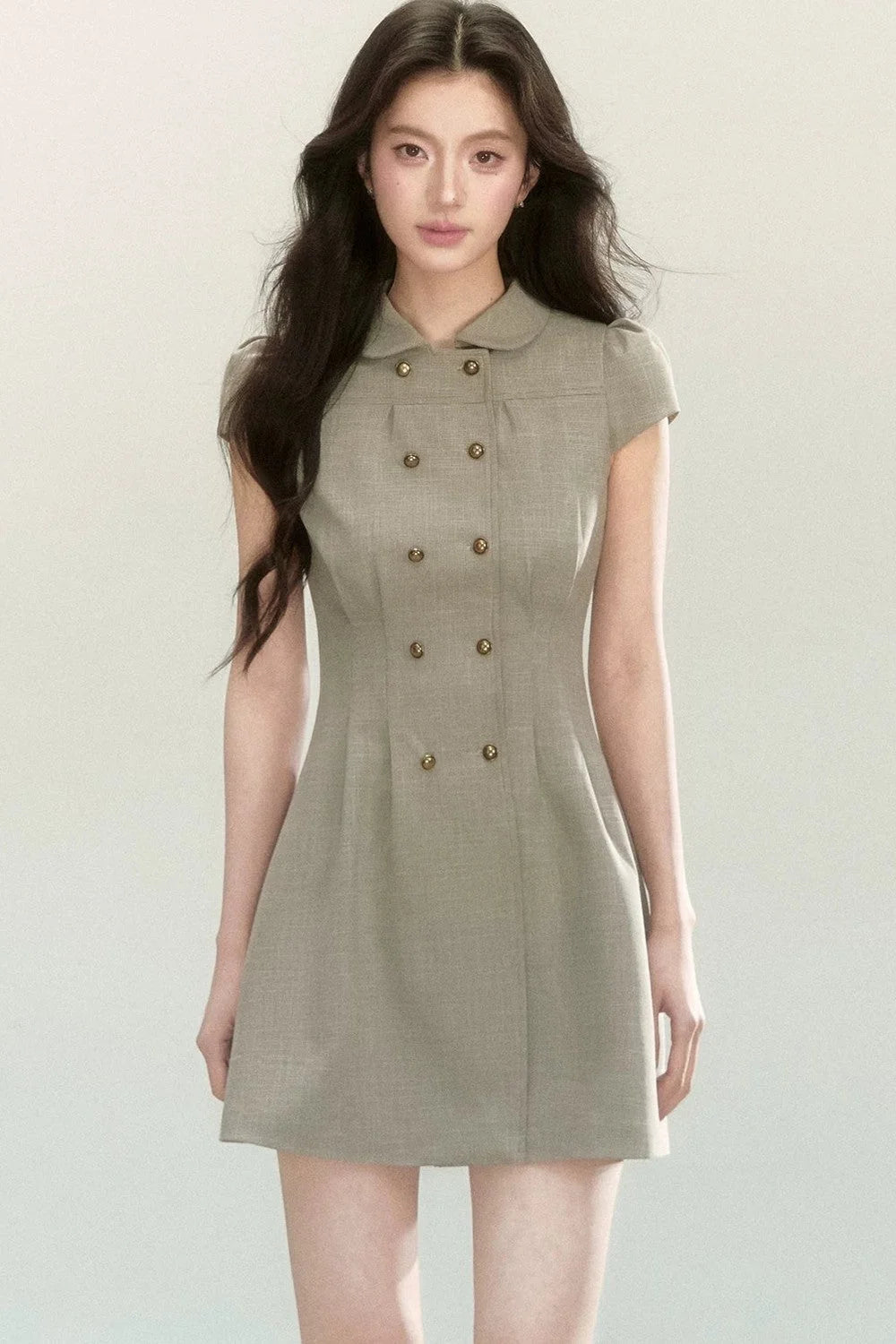 Retro Preppy Doll Collar Dress