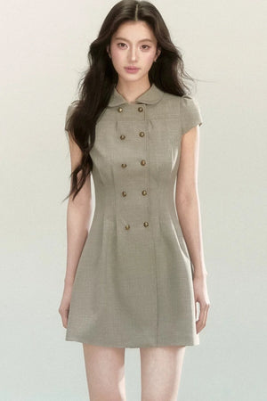 Retro Preppy Doll Collar Dress