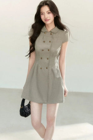 Retro Preppy Doll Collar Dress