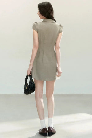 Retro Preppy Doll Collar Dress