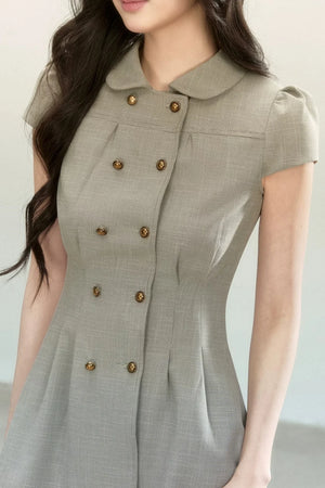 Retro Preppy Doll Collar Dress