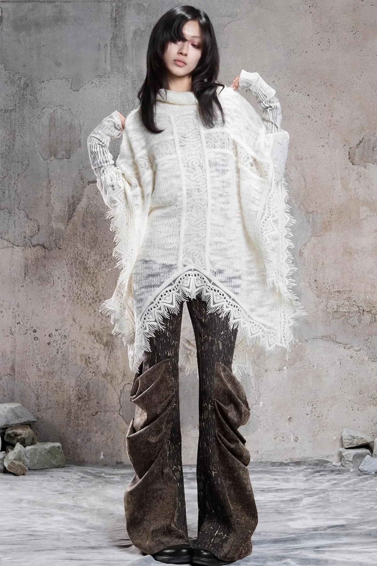 Retro Punk Cross Cloak