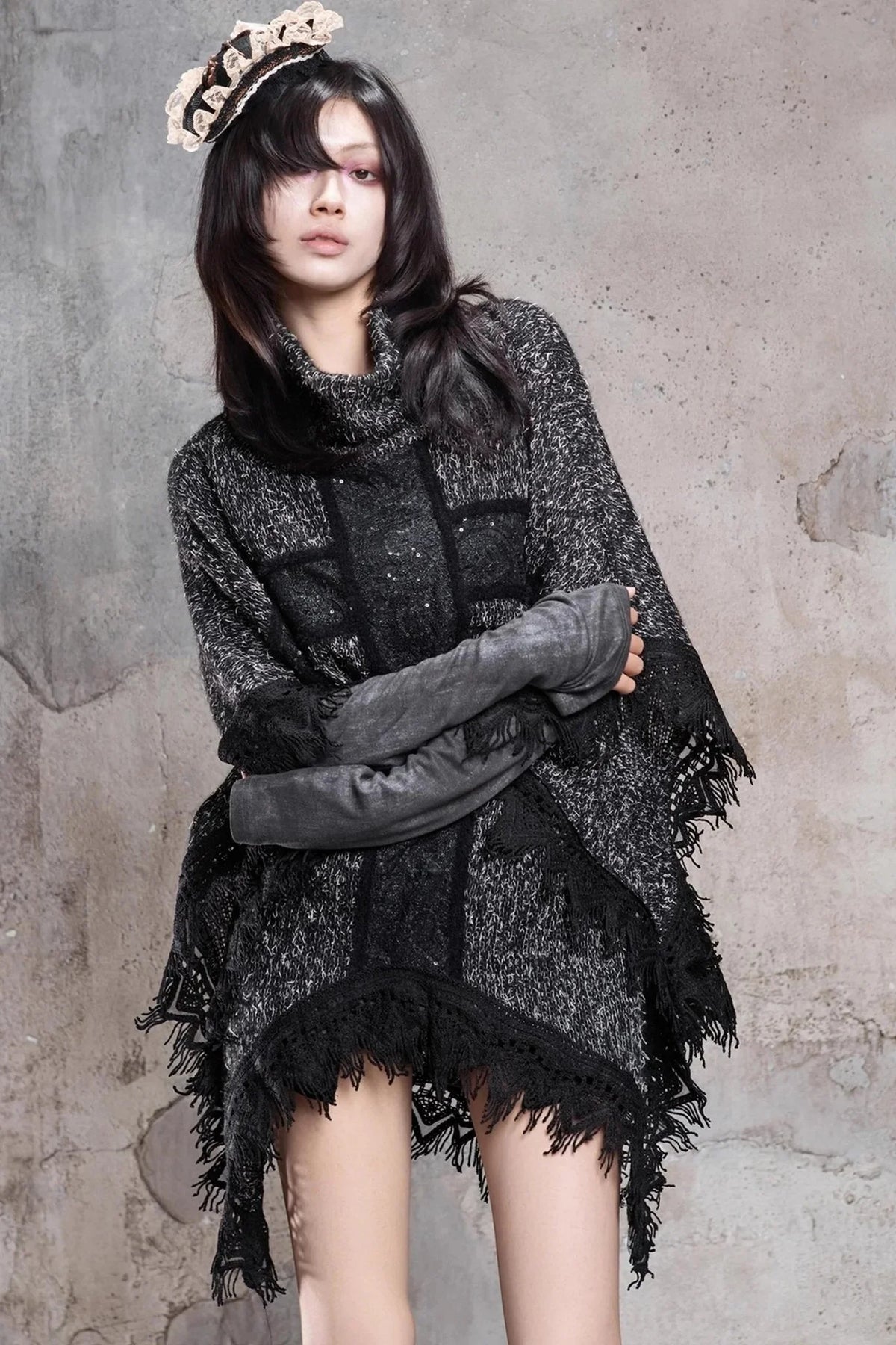 Retro Punk Cross Cloak