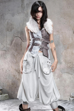 Retro Punk Fur Collar Scarf