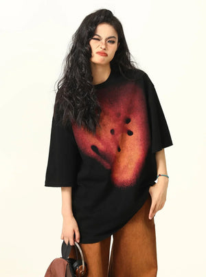 Retro Pyrotechnic Print T-Shirt