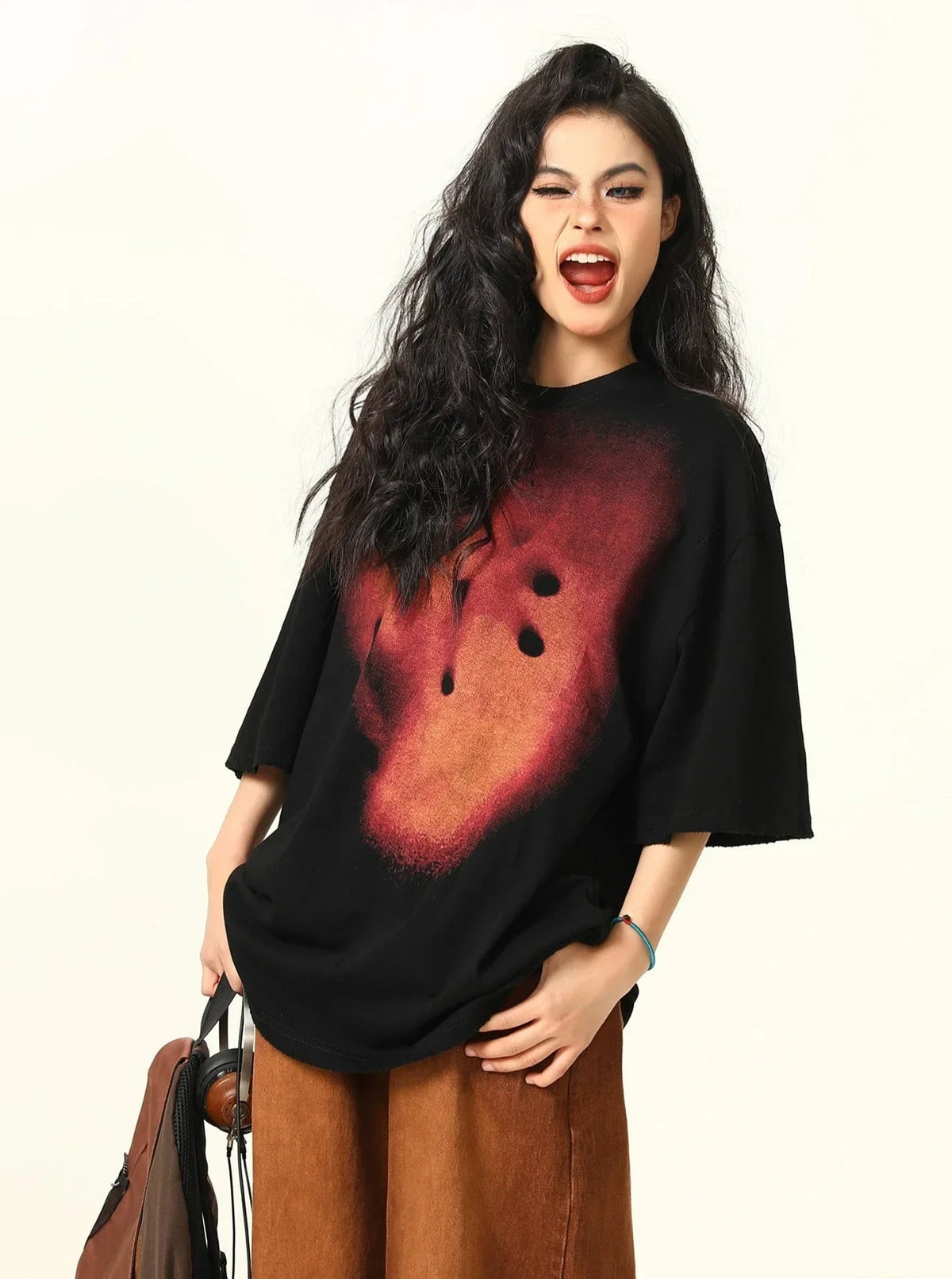 Retro Pyrotechnic Print T-Shirt