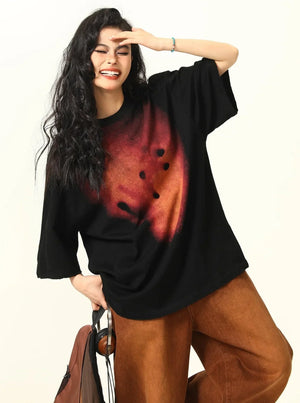 Retro Pyrotechnic Print T-Shirt