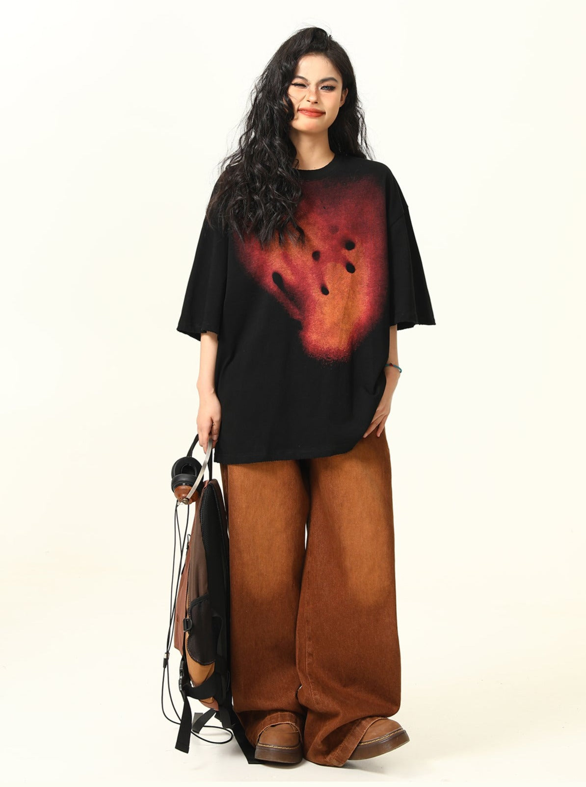 Retro Pyrotechnic Print T-Shirt