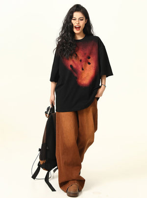 Retro Pyrotechnic Print T-Shirt