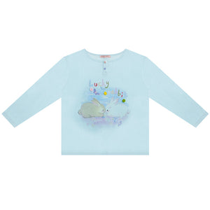 Retro Rabbit Print Top