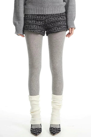 Retro Sequin Tweed Shorts