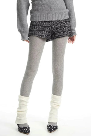 Retro Sequin Tweed Shorts