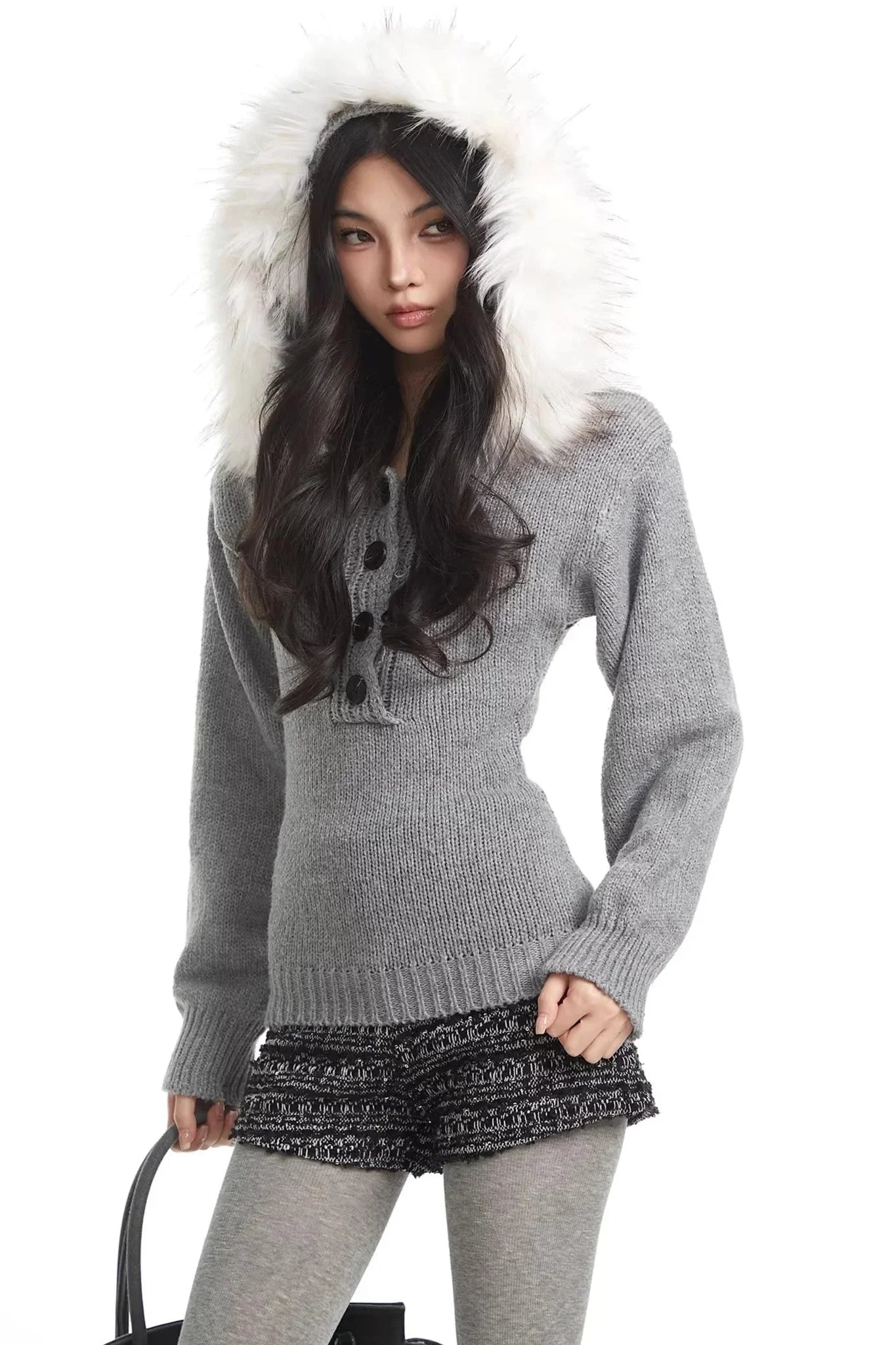 Retro Sequin Tweed Shorts