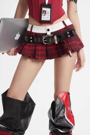Retro Slim-Fit Short Skirt Set-Up
