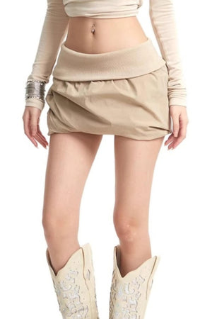Retro Slim-Fit Short Skirt Set-Up
