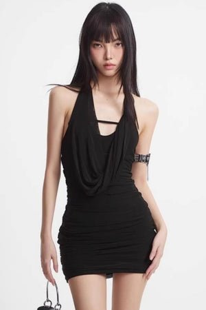 Retro Slim-Fit Short Skirt Set-Up