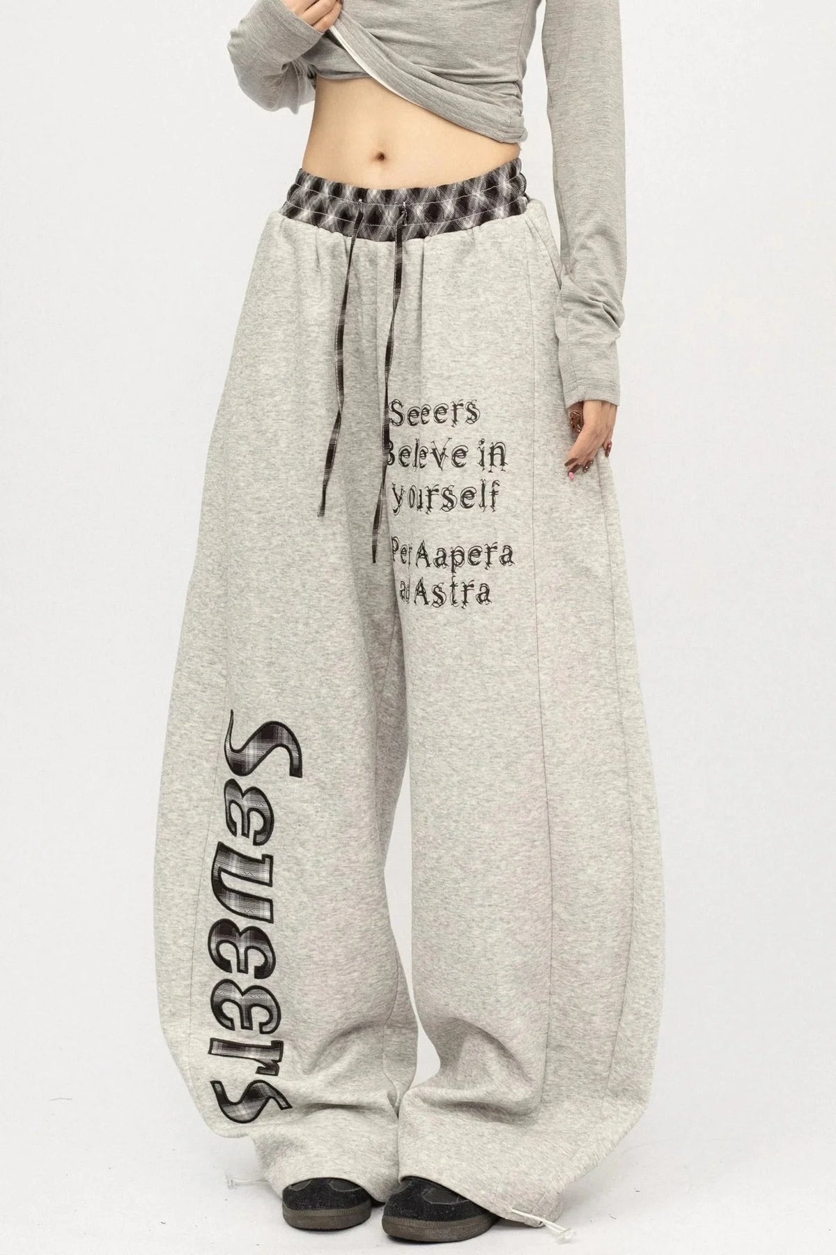 Retro Spice Girl Wide-Leg Pants