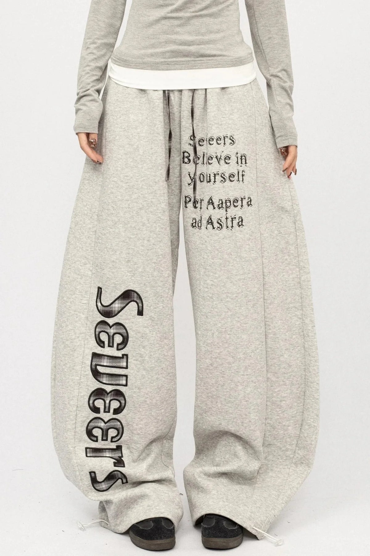 Retro Spice Girl Wide-Leg Pants
