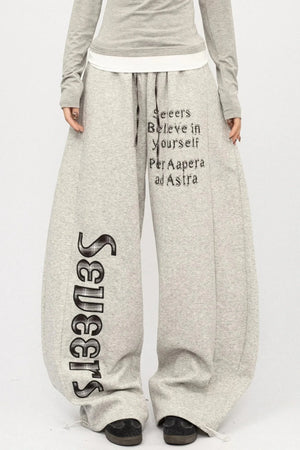 Retro Spice Girl Wide-Leg Pants