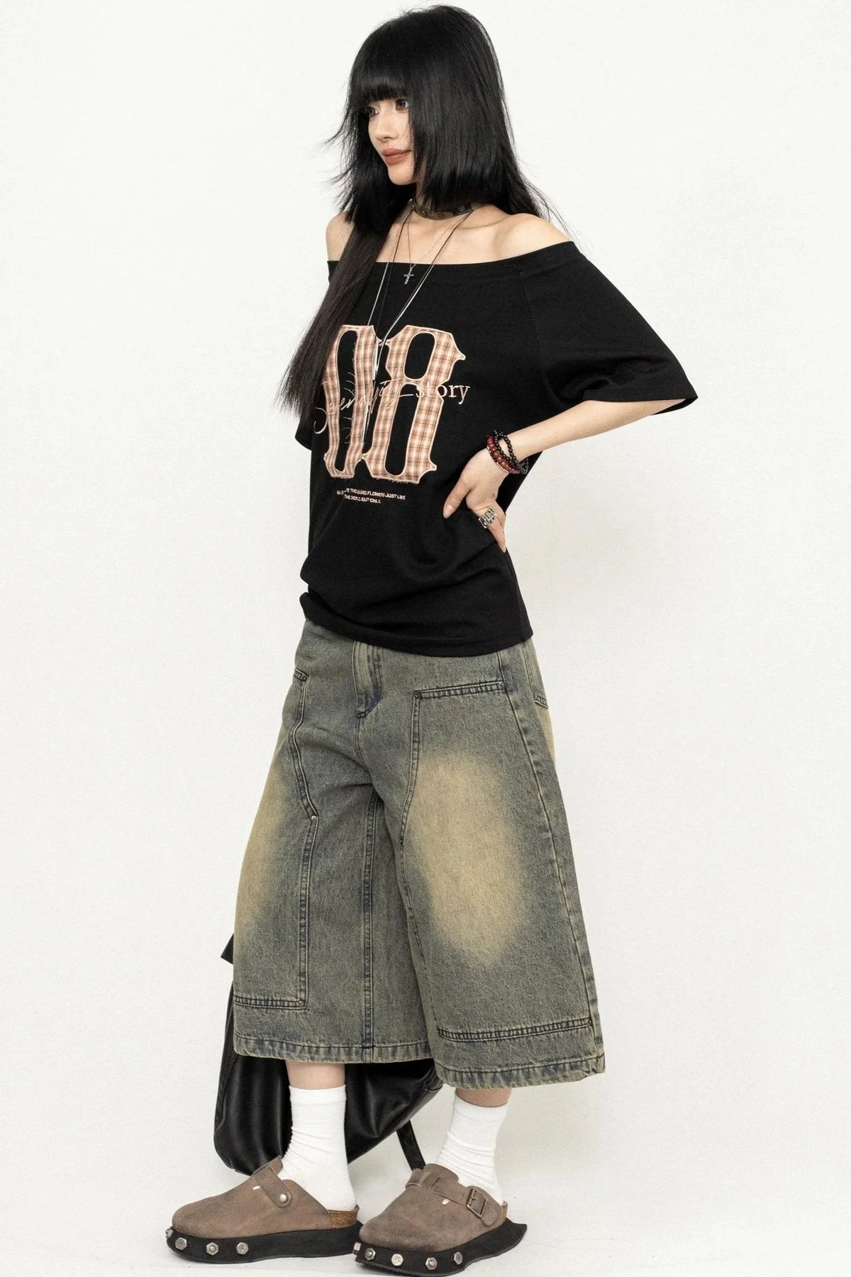 Retro Spice Girls One-Shoulder Tee