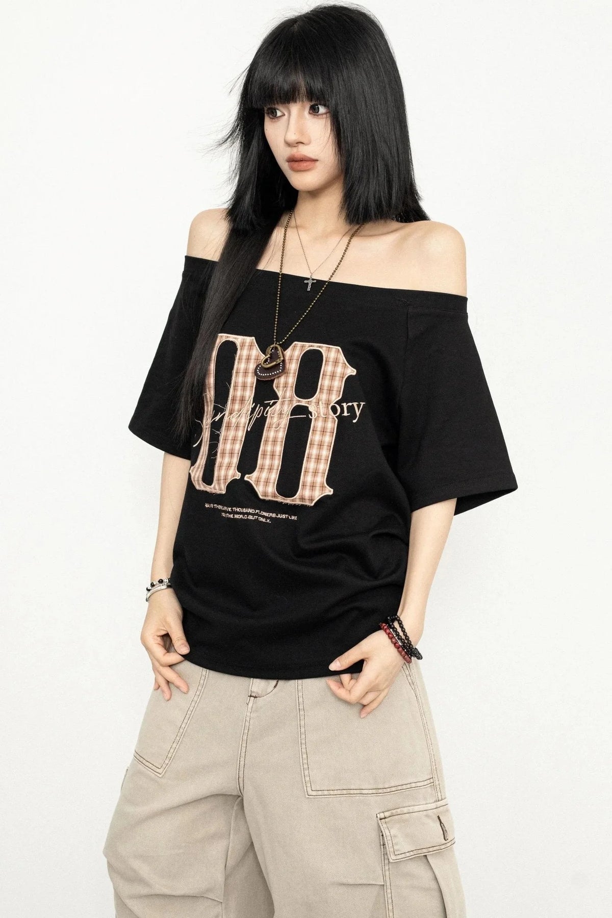 Retro Spice Girls One-Shoulder Tee