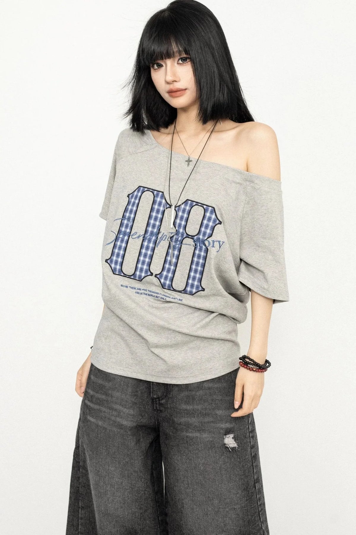 Retro Spice Girls One-Shoulder Tee