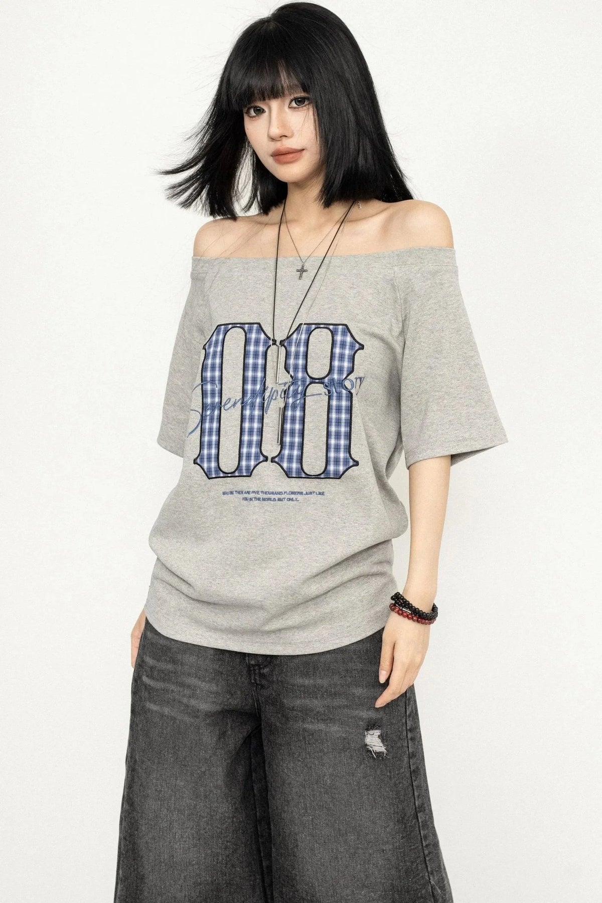Retro Spice Girls One-Shoulder Tee