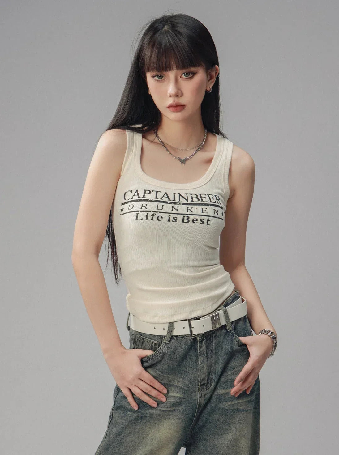 Retro Spicy Tight Tank Top