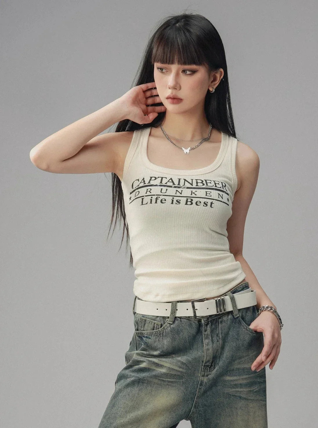 Retro Spicy Tight Tank Top