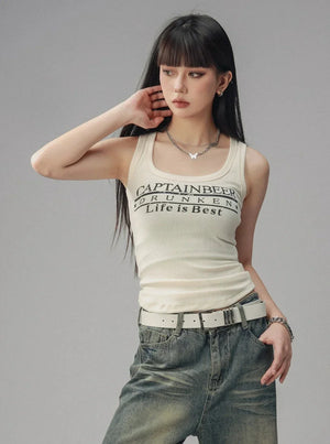 Retro Spicy Tight Tank Top