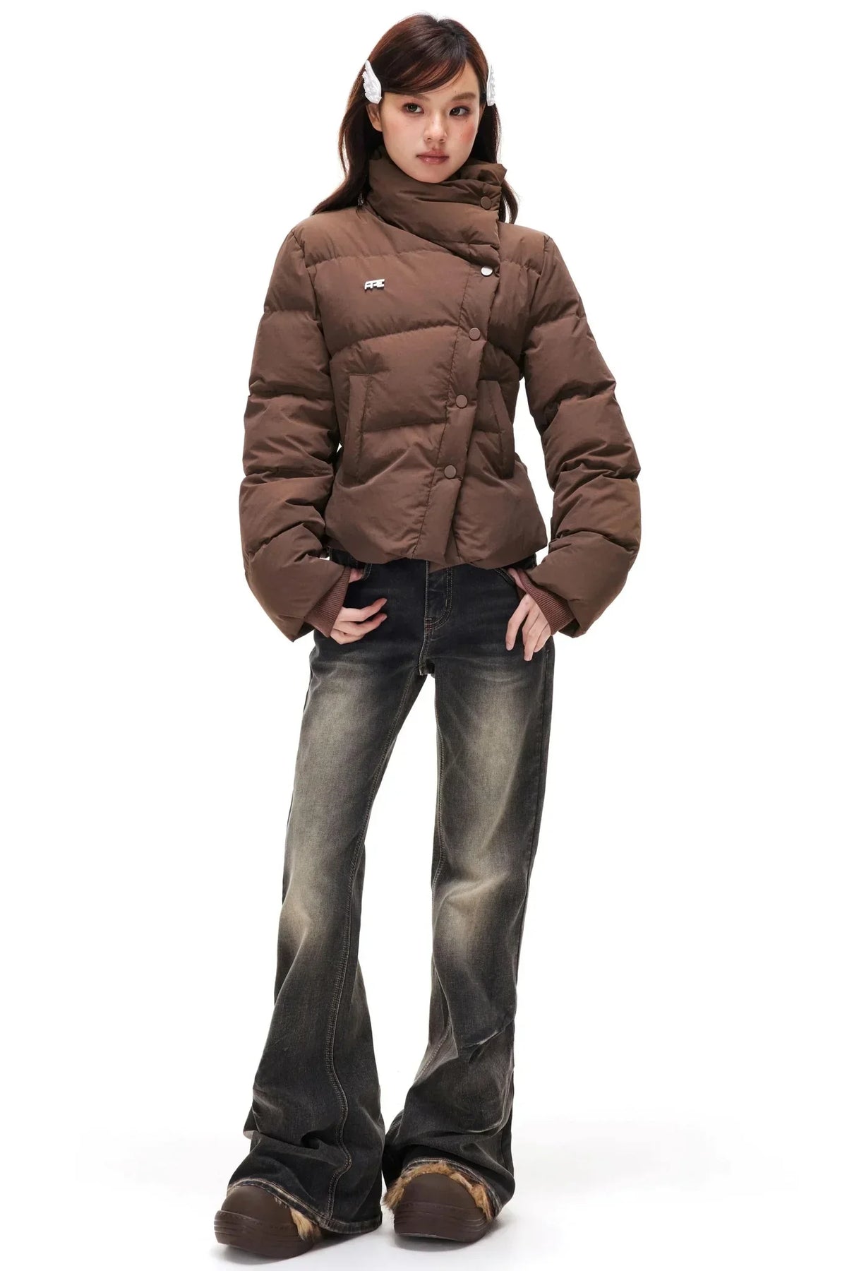 Retro Stand Collar Cotton Jacket
