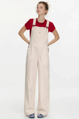 Retro Strawberry Denim Overalls