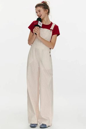 Retro Strawberry Denim Overalls