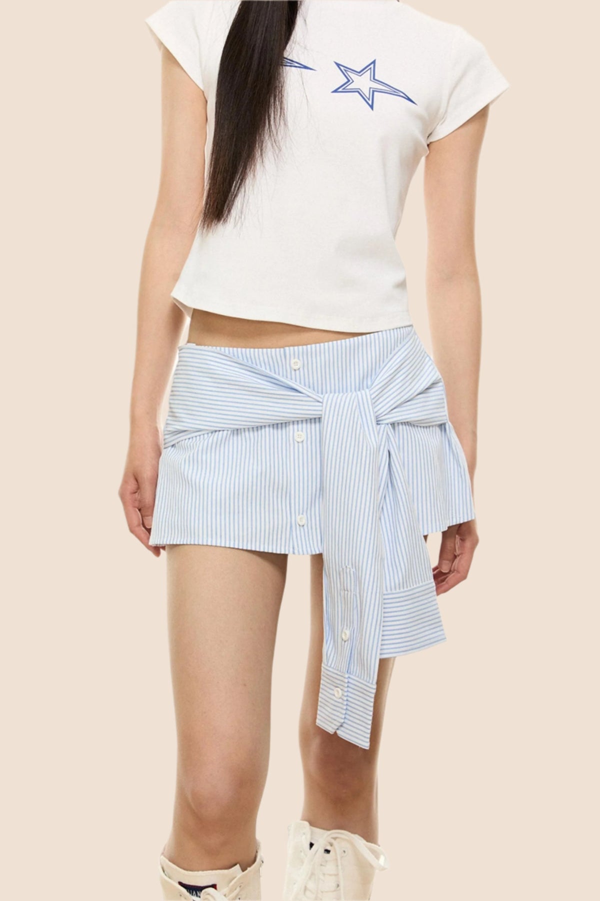 Retro Stripe Skirt