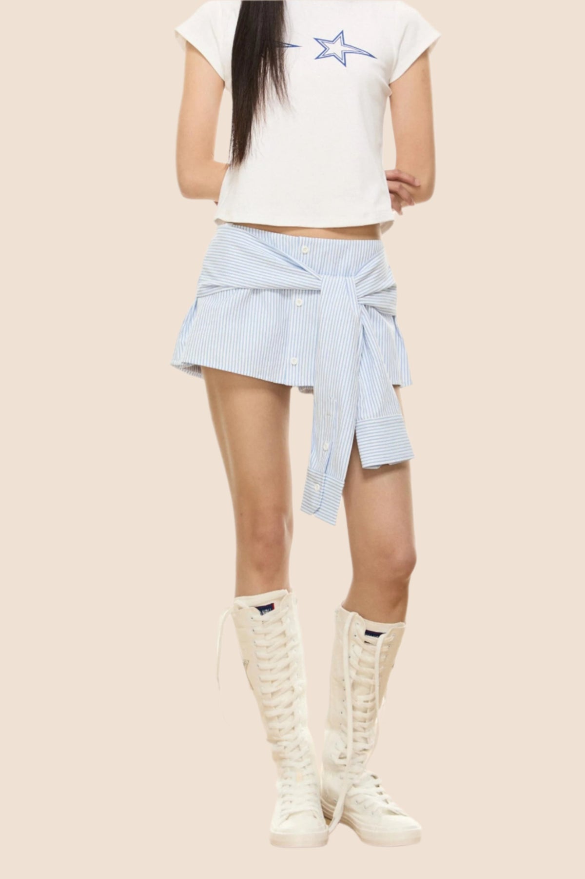 Retro Stripe Skirt
