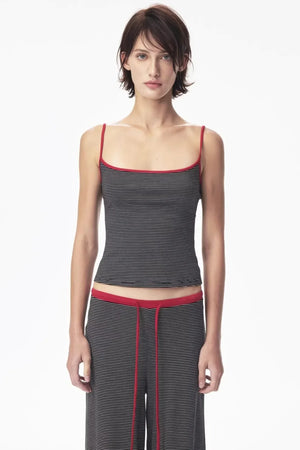 Retro Striped Tank Pants Set-Up